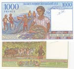Madagascar, 500 Francs (100 Ariary) and ... 