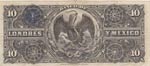 Mexico, 10 Pesos, 1913, VF, pS234u   
