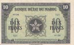 Morocco, 10 Francs, 1943, XF (-), p25