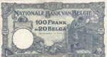 Belgium, 100 Francs or 20 Belgas, 1929, XF, ... 