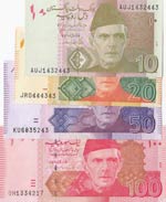 Pakistan, 10 Rupees, 20 ... 