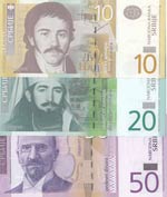 Serbia, 10 Dinara, 20 ... 