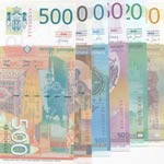 Serbia, 10 Dinara, 20 Dinara, 50 Dinara, 100 ... 