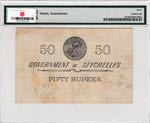 Seychelles, 50 Rupees, 1960, VF, p13b