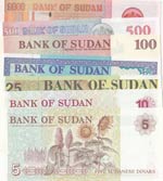 Sudan, 5 Dinars, 10 Dinars, 25 Dinars, 50 ... 