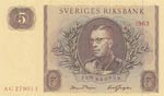 Sweden, 5 Kronor, 1963, ... 