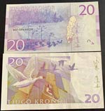 Sweden, 20 Kronor (2), 1997/2015, XF/AUNC, ... 