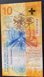 Switzerland, 10 Franken, 2016, UNC, p75