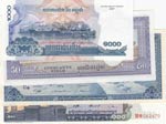 Cambodia, 50 Riels, 100 Riels (2) and 1.000 ... 