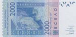 West African States, Benin, 2.000 Francs, ... 