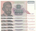 Yugoslavia, 1000 Dinara, ... 