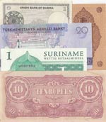 Mix Lot, Total 5 pcs of UNC banknote from ... 