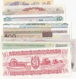 Mix Lot, 10 different banknotes in AUNC / ... 