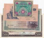 Mix Lot, 4 banknotes in ... 