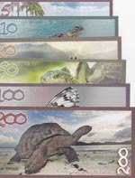 Aldabra Islands, 5 Dollars, 10 Dollars, 20 ... 