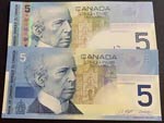 Canada, 5 Dollars (2), ... 