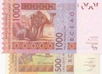 Central African States,  500 Francs and ... 
