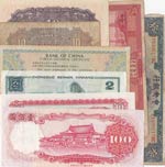 8 Chinese banknotes in mixed condition