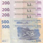 Congo Democratik Republic, 200 Francs (3) ... 
