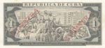 Cuba, 1 Peso, 1988, UNC, p102d, SPECIMEN