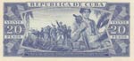 Cuba, 20 Pesos, 1971, UNC, p105a, SPECIMEN
