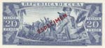 Cuba, 20 Pesos, 1978, UNC, p105b, SPECIMEN