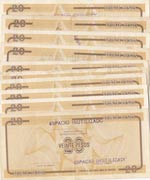 Cuba, 20 Pesos, 1985, VF/UNC, (Total 10 ... 