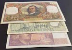 Mix Lot (France), 3 different banknotes.