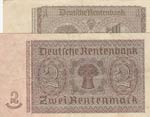 Germay, 1 Rentenmark and 2 Rentenmark, 1937, ... 