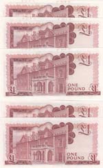 Gibraltar, 1 Pound, 1988, UNC, p20e,(Total 5 ... 