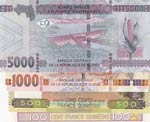 Guinea, 100 Francs, 500 Francs, 1.000 Francs ... 