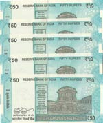 India, 50 Rupees, 2017, UNC, pNew, ... 