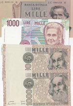 Italy, 1.000 Lire (4), ... 