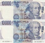 Italy, 10.000 Lire (2), ... 