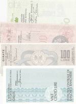 Italy, 100 Lire (4), 1976/1977, UNC, (Total ... 
