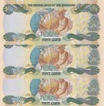 Bahamas, 50 Cents, 2001, UNC, p68, (Total 3 ... 