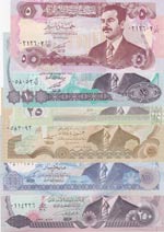 Iraq,  Total 6 banknotes