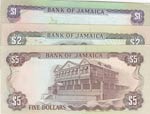 Jamaica,  Total 3 banknotes