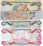 Bahamas,  2001/2019, UNC,  Total 4 banknotes