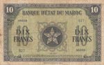 Morocco, 10 Francs, 1943, FINE, p25
