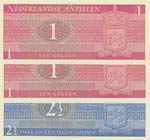 Netherlands Antilles,  Total 3 banknotes