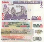 Peru,  Total 4 banknotes