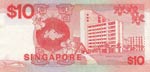Singapore, 10 Dollars, 1988, XF, p20
