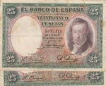 Spain, 25 Pesetas, 1931, ... 