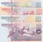 Suriname,  Total 4 banknotes