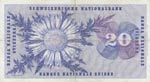 Switzerland, 20 Franken, 1974, VF, p46v