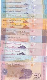 Venezuela,  Different 12 banknotes