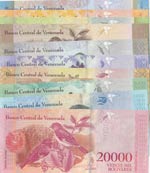 Venezuela,  Total 10 banknotes