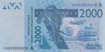 West African States, 2.000 Francs, 2003, ... 