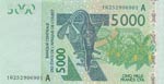 West African States, 5.000 Francs, 2003, ... 